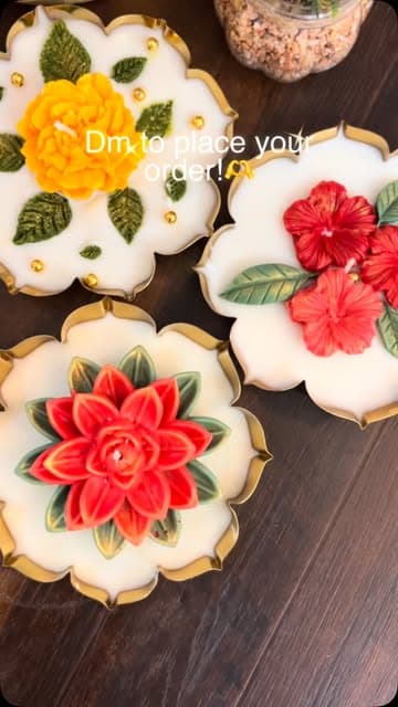 Artisan Floral Gold Urli